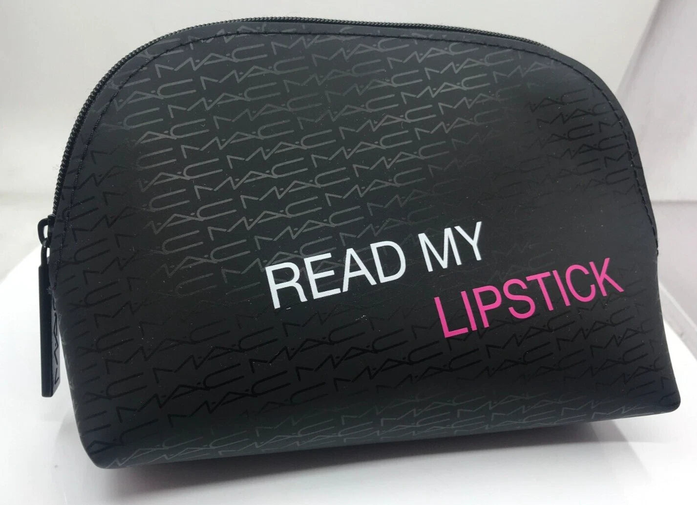MAC Cosmetic Makeup Bag/Pouch 'with READ MY LIPSTICK ' print.