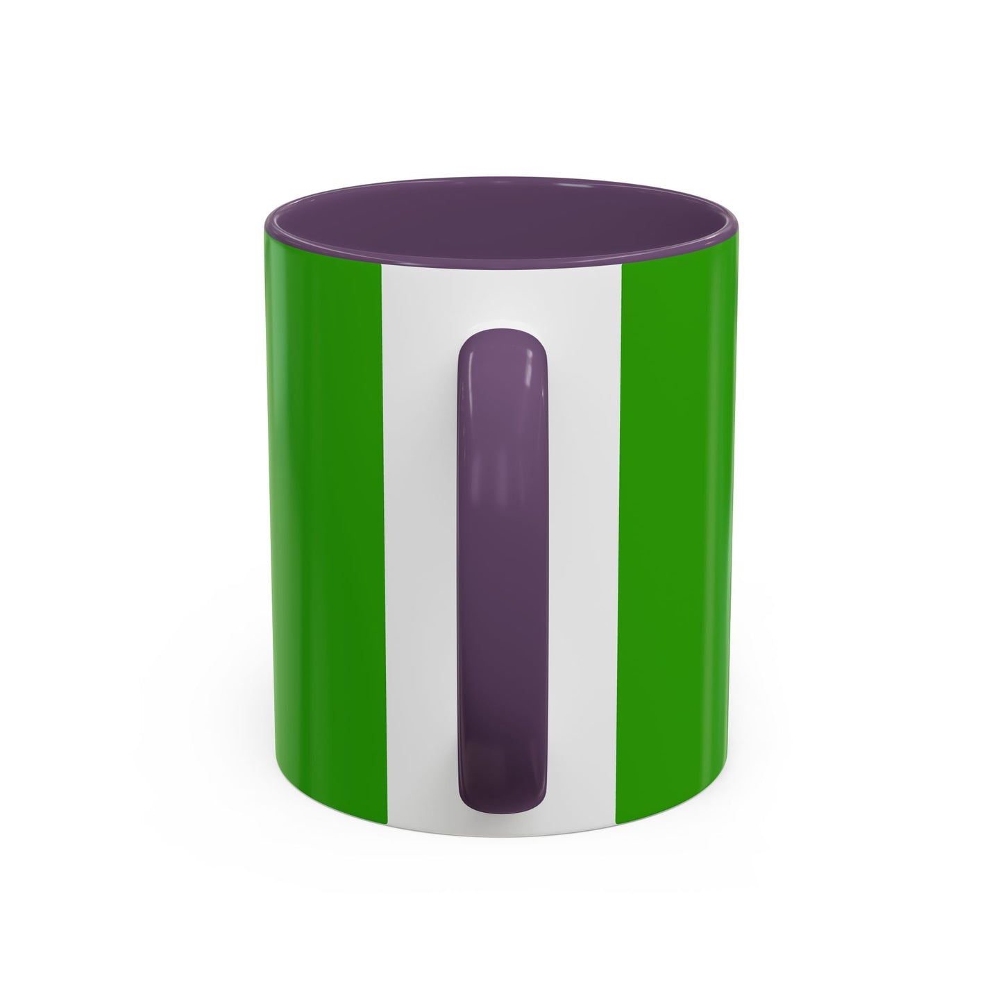 Holiday Candy Cane Mug — Festive Green Accent Coffee Cup (11/15oz)