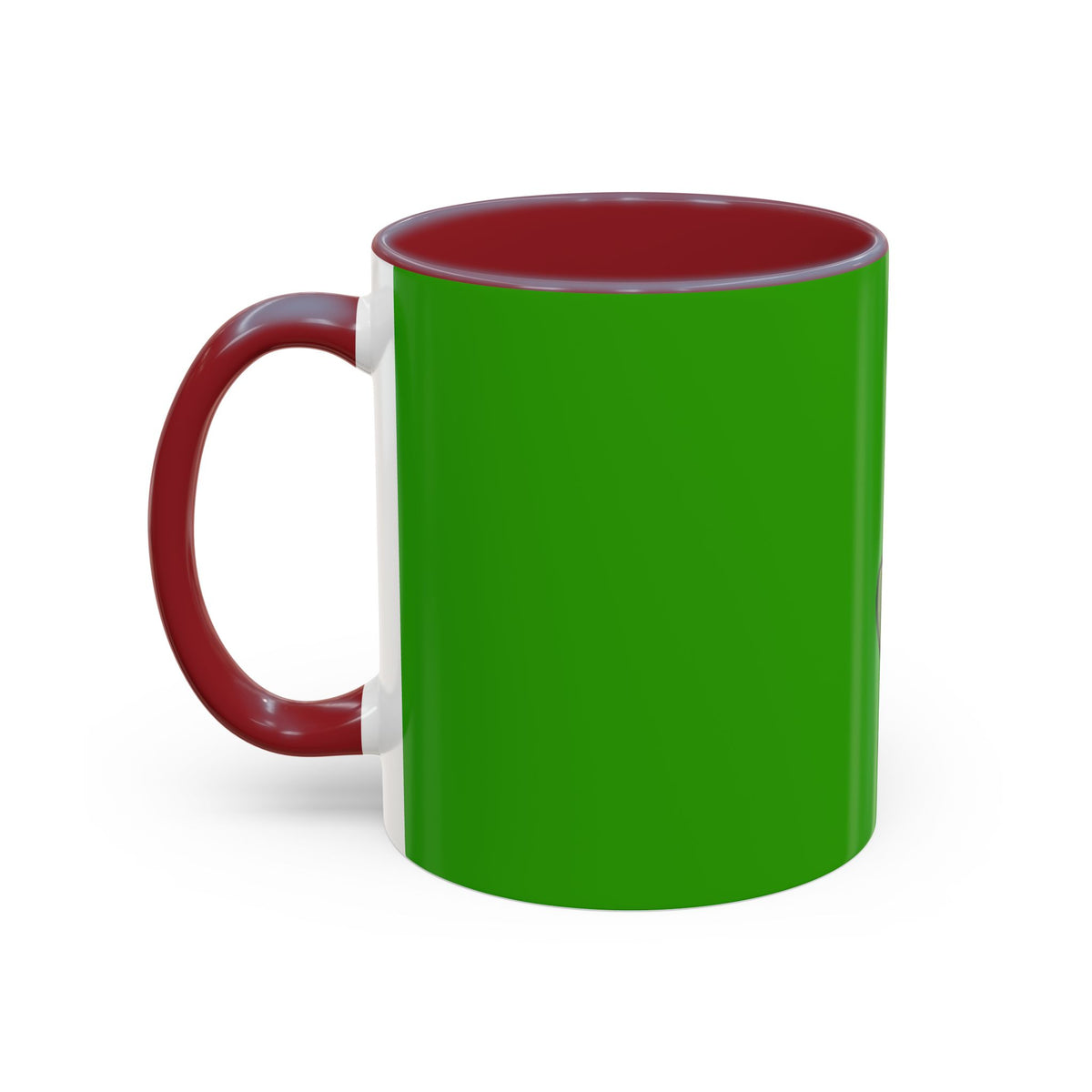 Holiday Candy Cane Mug — Festive Green Accent Coffee Cup (11/15oz)