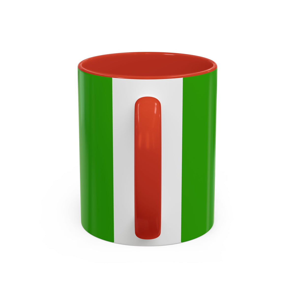 Holiday Candy Cane Mug — Festive Green Accent Coffee Cup (11/15oz)