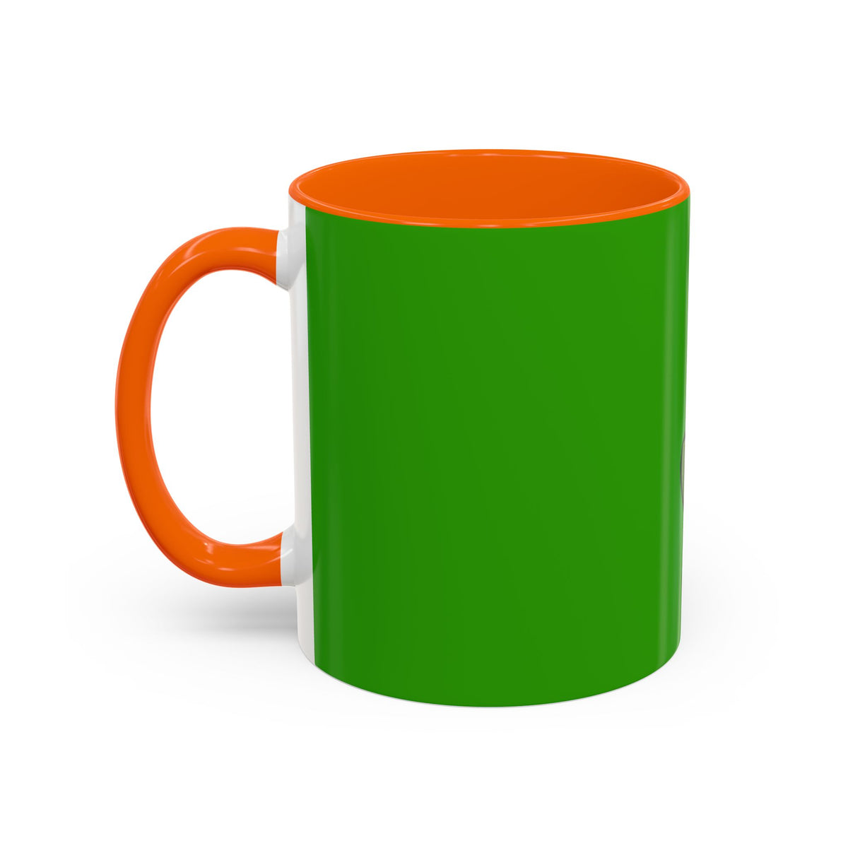 Holiday Candy Cane Mug — Festive Green Accent Coffee Cup (11/15oz)