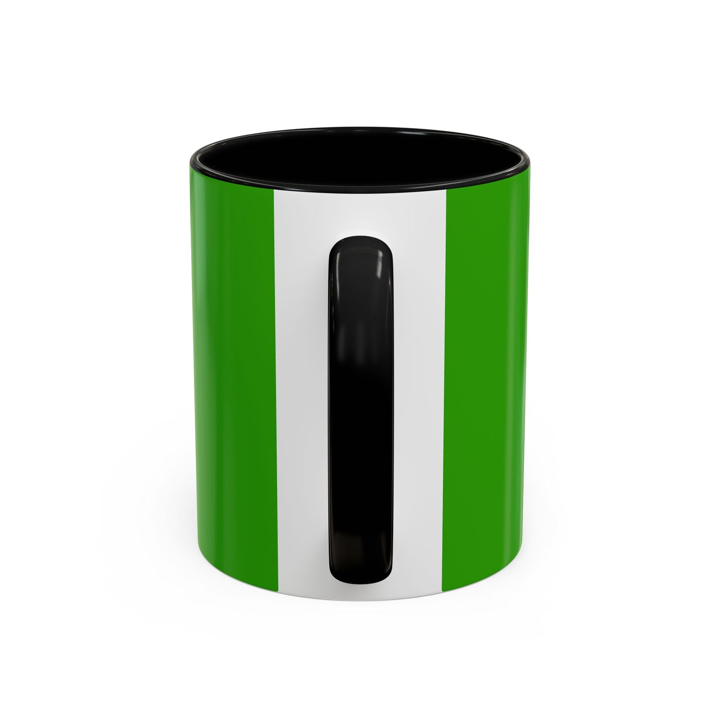 Holiday Candy Cane Mug — Festive Green Accent Coffee Cup (11/15oz)