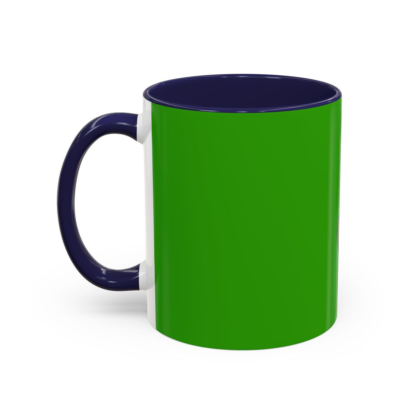 Holiday Candy Cane Mug — Festive Green Accent Coffee Cup (11/15oz)
