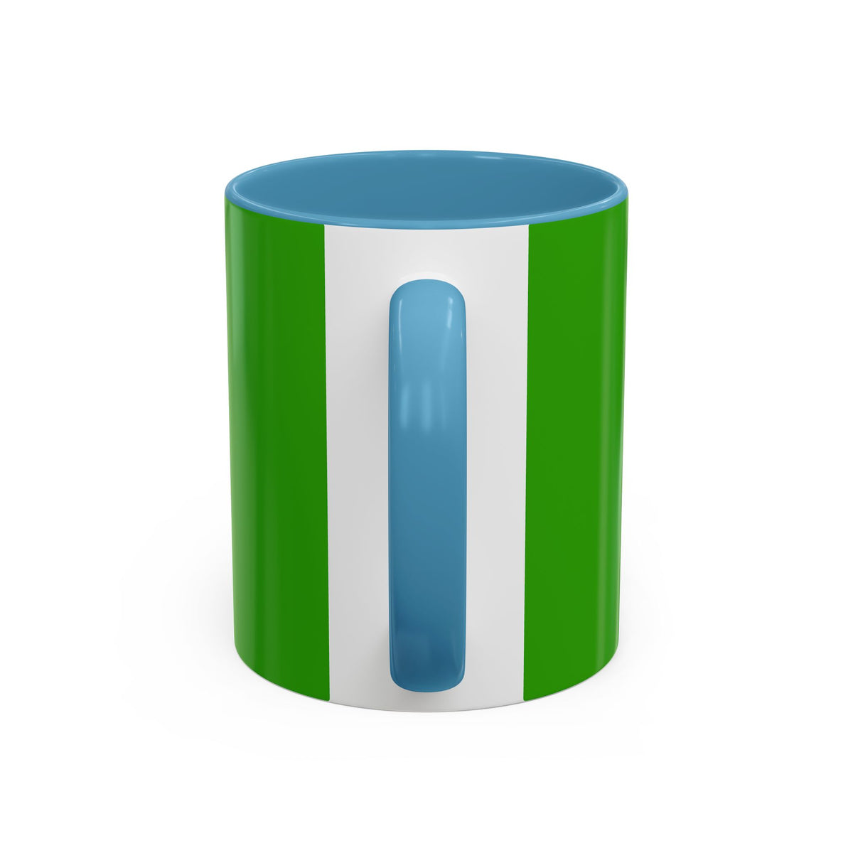 Holiday Candy Cane Mug — Festive Green Accent Coffee Cup (11/15oz)