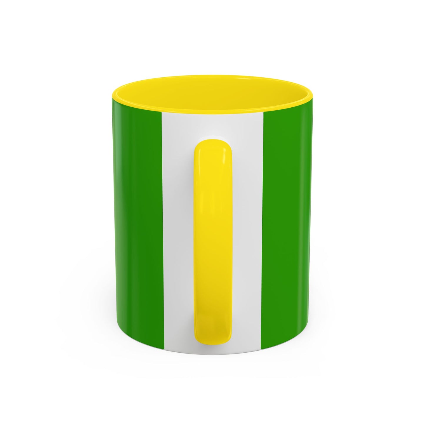 Holiday Candy Cane Mug — Festive Green Accent Coffee Cup (11/15oz)