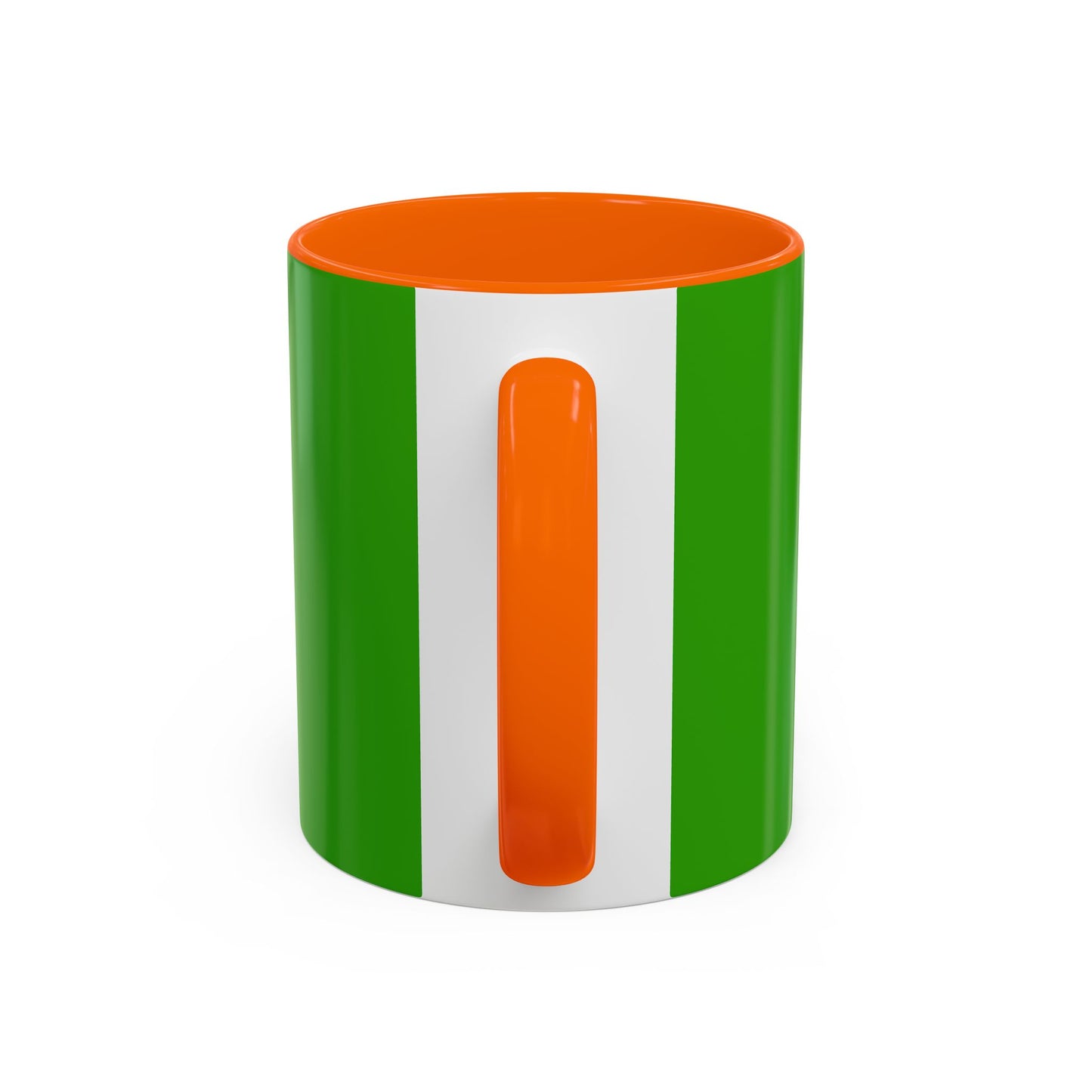Holiday Candy Cane Mug — Festive Green Accent Coffee Cup (11/15oz)