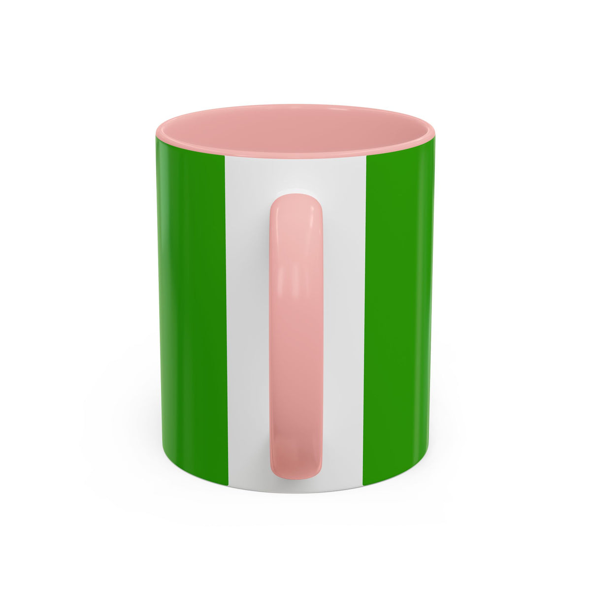 Holiday Candy Cane Mug — Festive Green Accent Coffee Cup (11/15oz)