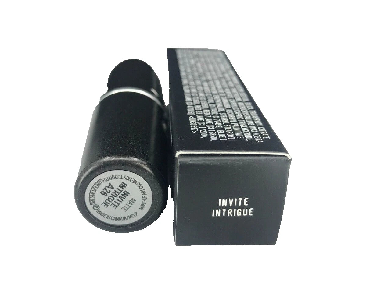 MAC Cosmetics Matte Lipstick Invite Intrigue 0.1 oz / 3 g NIB * Check Description