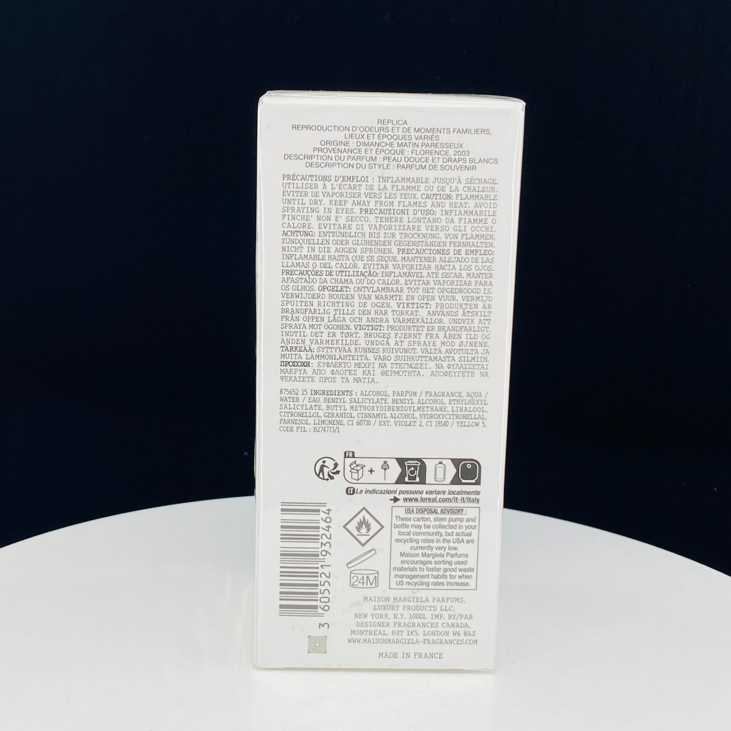 Maison Martin Margiela Replica Lazy Sunday Morning EDT Spray 3.4oz New In Box