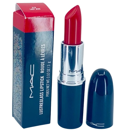 MAC Lustreglass Lipstick #510 LADY BUG  0.10 oz  New In Box