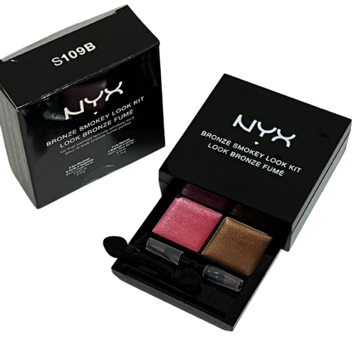 NYX Bronze Smokey Look Kit 9 Eyeshadow /2 Lipglosses New In box