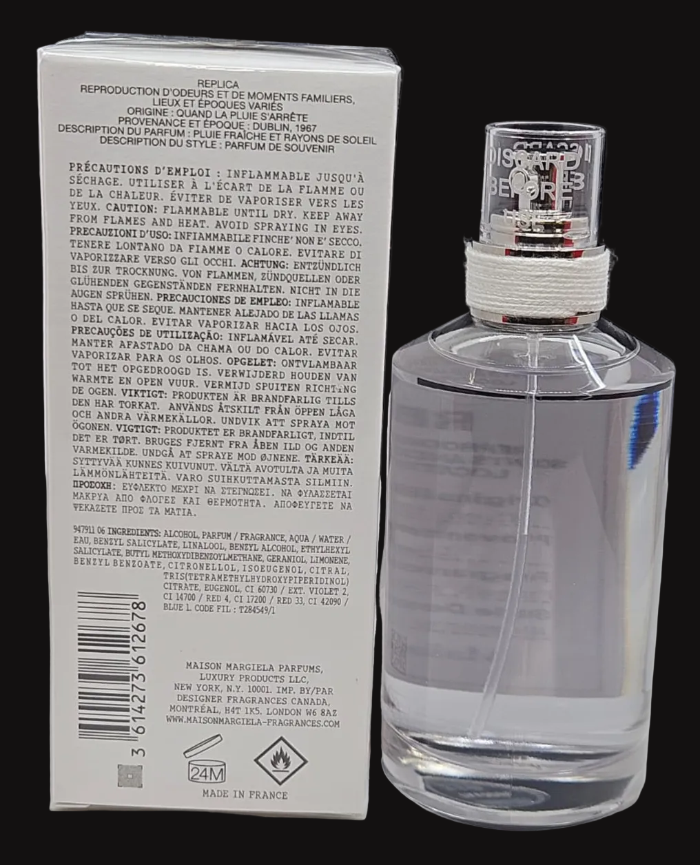 Replica When The Rain Stops By Maison Margiela EDT Spray 3.4oz New In Box
