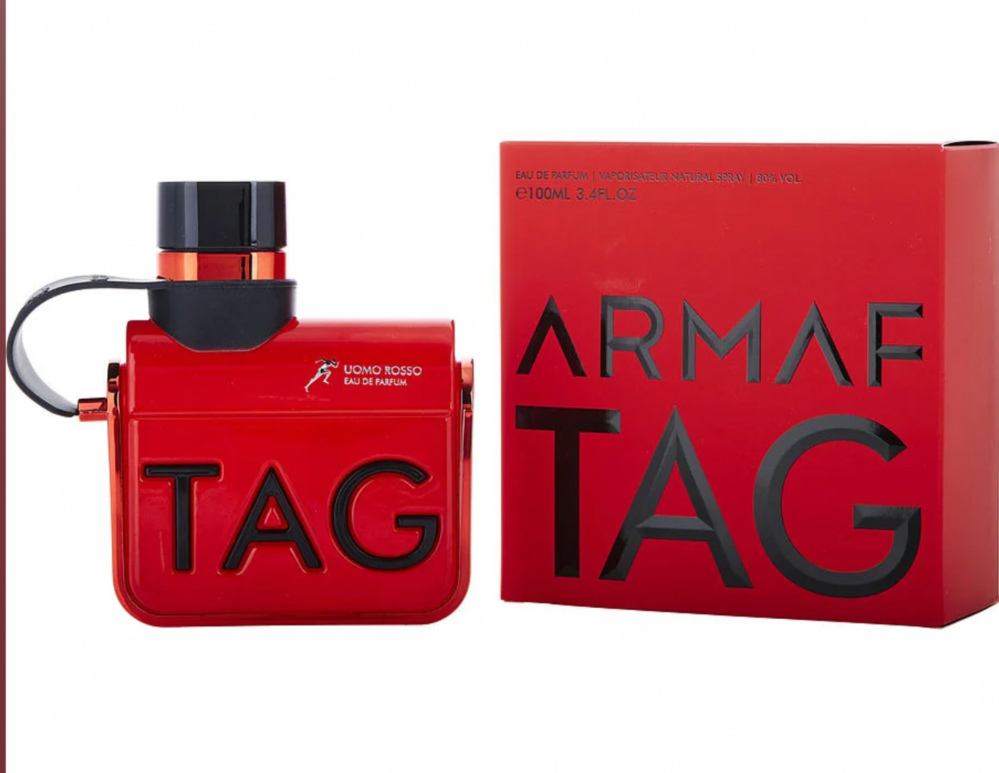 Armaf Tag Uomo Rosso men Eau De Parfum Spray 3.4 oz New In Box