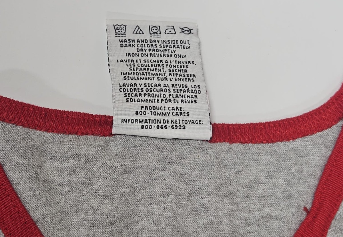 Tommy Hilfiger V-Neck Grey T-shirt Women's Size L - NEW