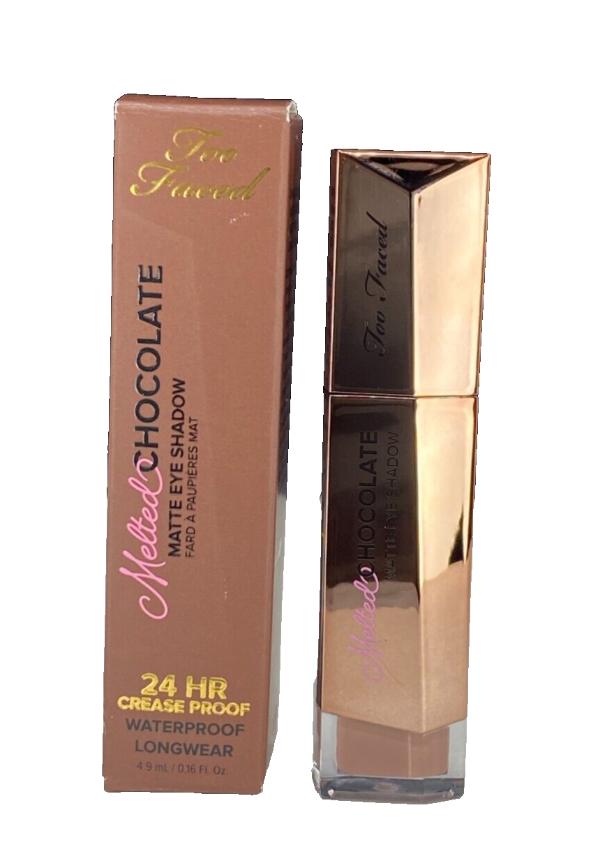 Too Faced Matte Eye Shadow Melted Chocolate Warm & Fudgy Waterproof 0.16 oz NIB